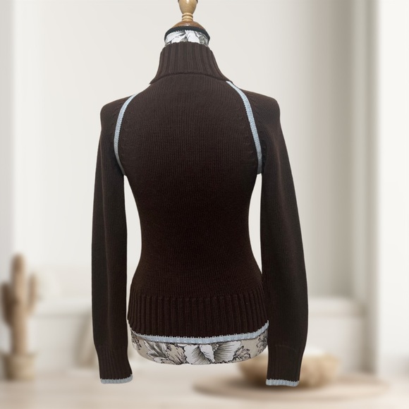 Vintage | Triptick | Women’s Zip Up I Knit Cardigan Sweater I Size: 4, Small - Picture 3 of 9